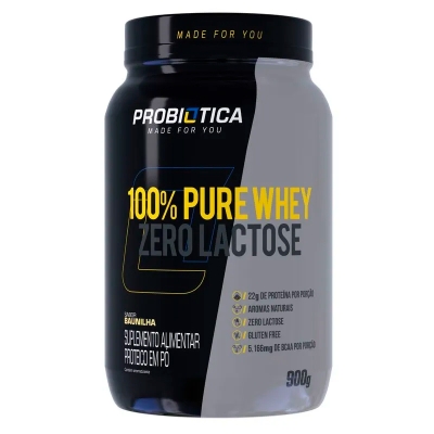 100% Pure Whey Baunilha Zero Lactose 900g