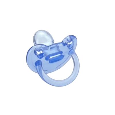 Chupeta Kuka Soft orto 6+ meses, azul com 1 unidade