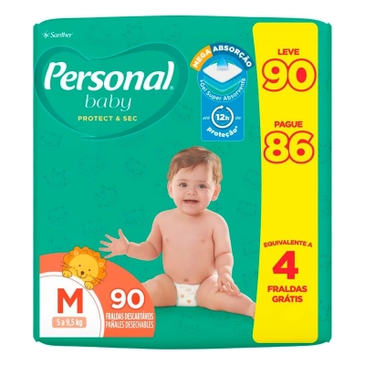 Fralda Personal Baby Protect & Sec Giga M
