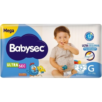 Fralda Babysec Ultrasec Mega G 32 Unidades