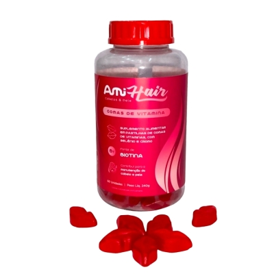 Amihair - Gomas Vitaminas para Cabelos e Pele